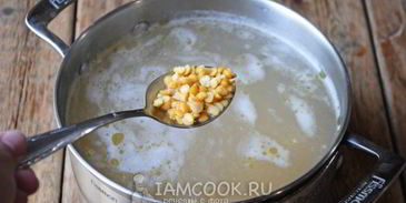 гороховый суп с плавленым сыром