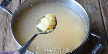 гороховый суп с плавленым сыром