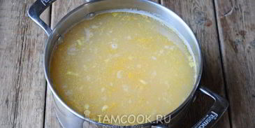 гороховый суп с плавленым сыром