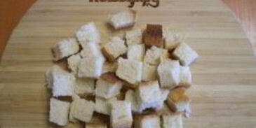 гороховый суп с сухариками