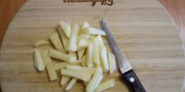 гороховый суп с сухариками