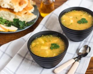 Гороховый суп с сыром