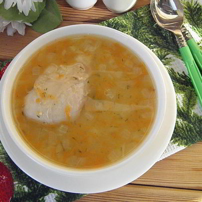 Гороховый суп с цыпленком