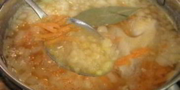 гороховый суп с цыпленком