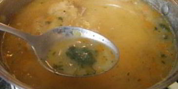 гороховый суп с цыпленком