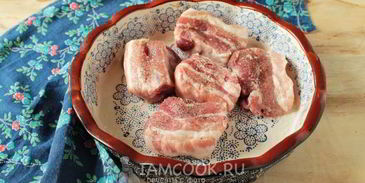 гороховый суп с запеченными ребрышками