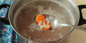 гороховый суп с запеченными ребрышками