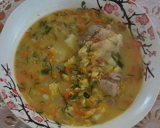 Гороховый суп со свининой в мультиварке