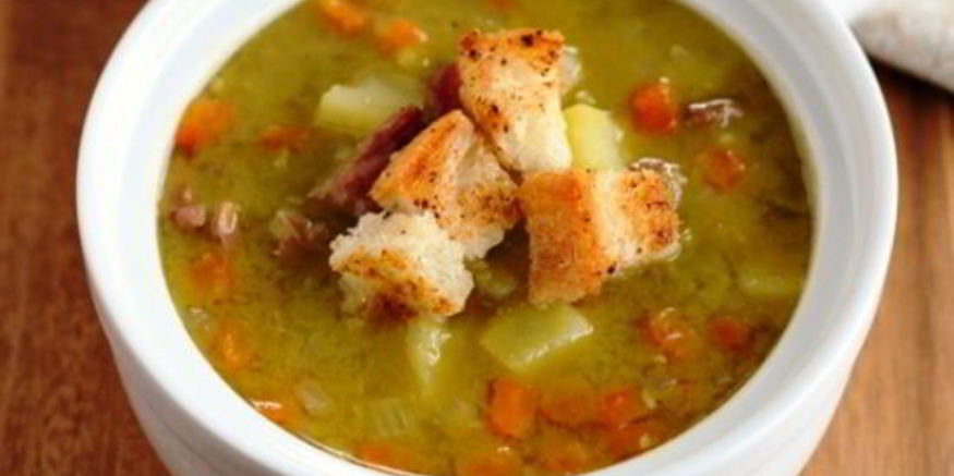 Рецепт горохового супа со свининой