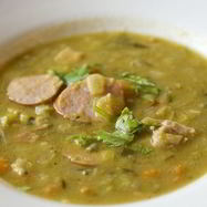 Рецепт Супа горохового с копченой колбасой