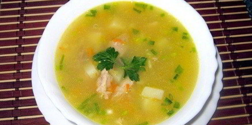 Рецепт супа горохового с курицея