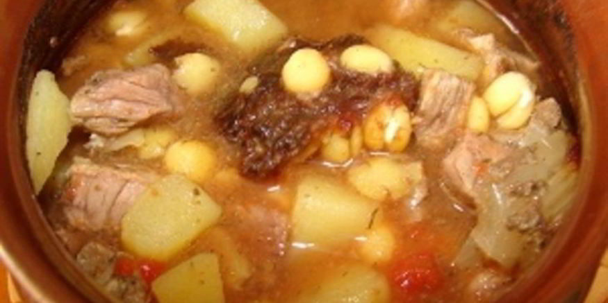 Рецепт супа горохового в горшочке