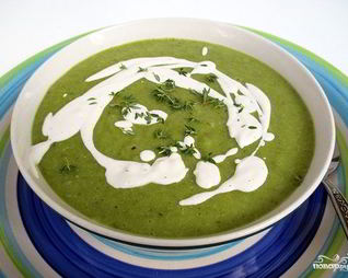 Суп из молодого гороха