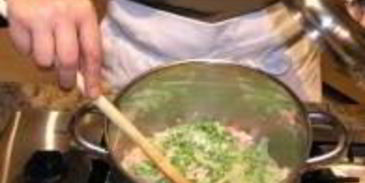 суп из риса и гороха