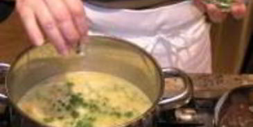 суп из риса и гороха