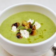 Рецепт Супа из свежего гороха с заправкой