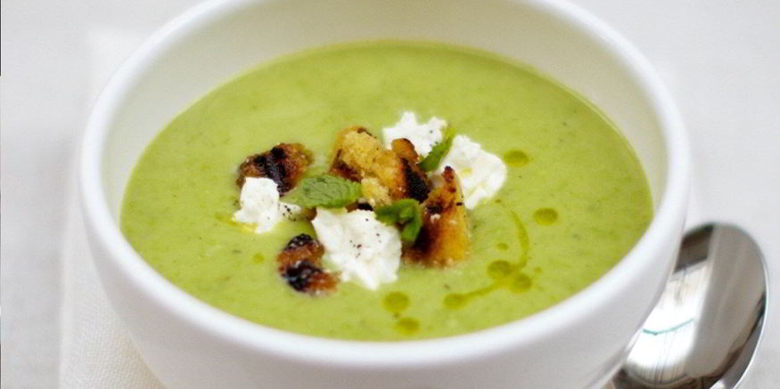 Рецепт супа из свежего гороха с заправкой