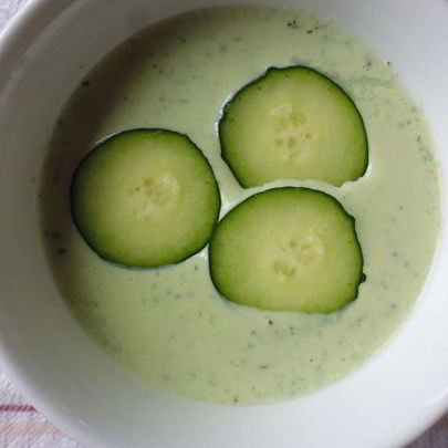 Холодник из огурцов