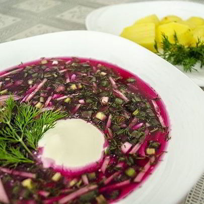 Холодник с картошкой