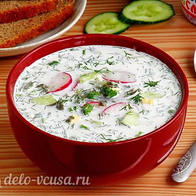 Холодник со щавелем