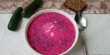 холодный литовский суп за 10 минут
