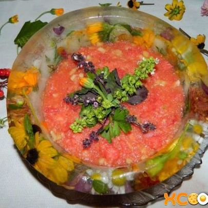 Холодный суп Гаспачо из арбуза