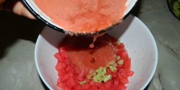 холодный суп гаспачо из арбуза