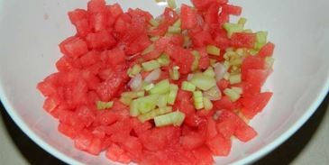 холодный суп гаспачо из арбуза