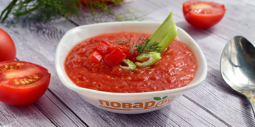 Рецепт холодного супа гаспачо