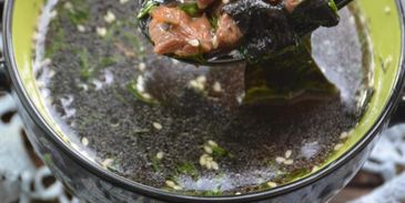 холодный суп из морской капусты