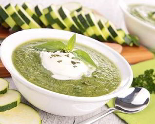 Холодный суп-пюре из кабачков