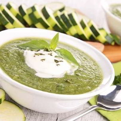 Холодный суп-пюре из кабачков