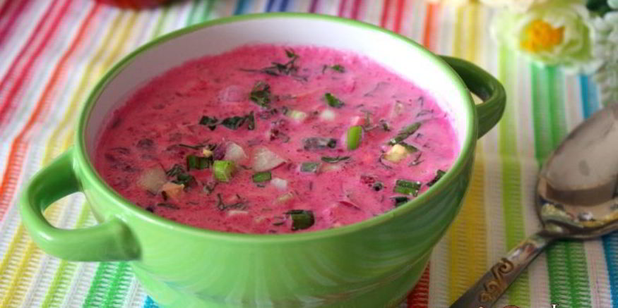 Рецепт холодного свекольного супа
