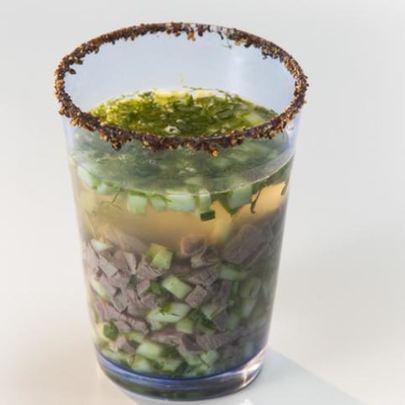 Похмельный холодный суп с бараниной