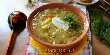 классический грибной суп