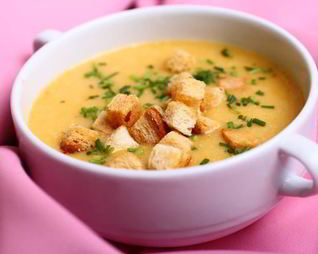 Крем-суп с чечевицей и цуккини