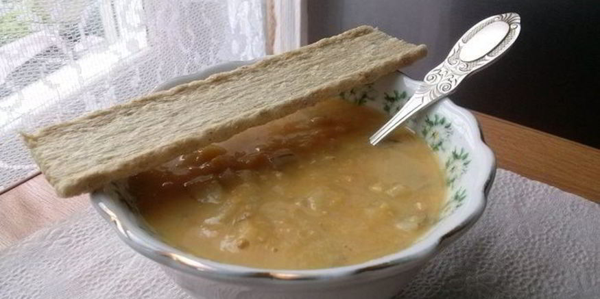 Рецепт крема-супа с красной чечевицей и кукурузой