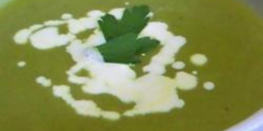 Рецепт кремового супа из зеленого горошка