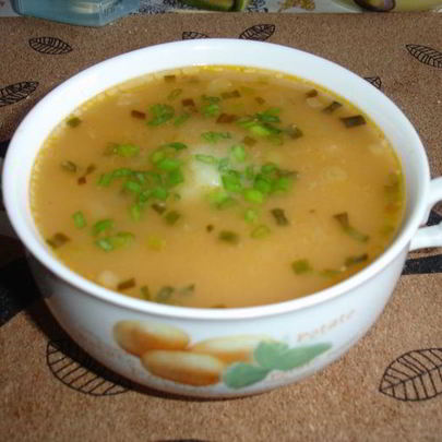 Кукурузный суп с креветками