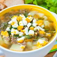 Рецепт Куриного супа со щавелем