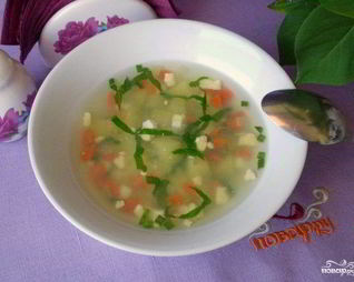 Легкий суп без мяса