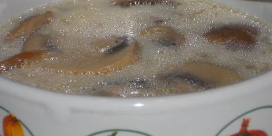 Рецепт молочного супа с грибами