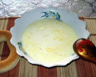 Молочный суп с картофелем