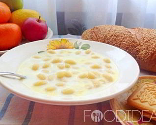 Молочный суп с клецками