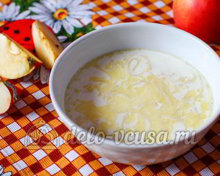 Молочный суп с вермишелью