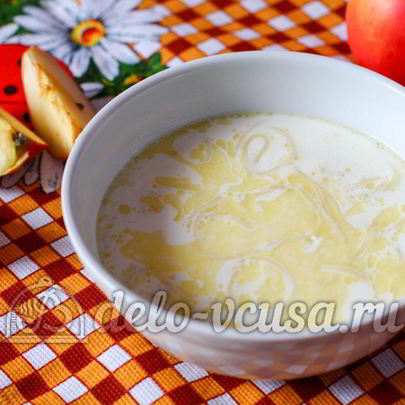 Молочный суп с вермишелью
