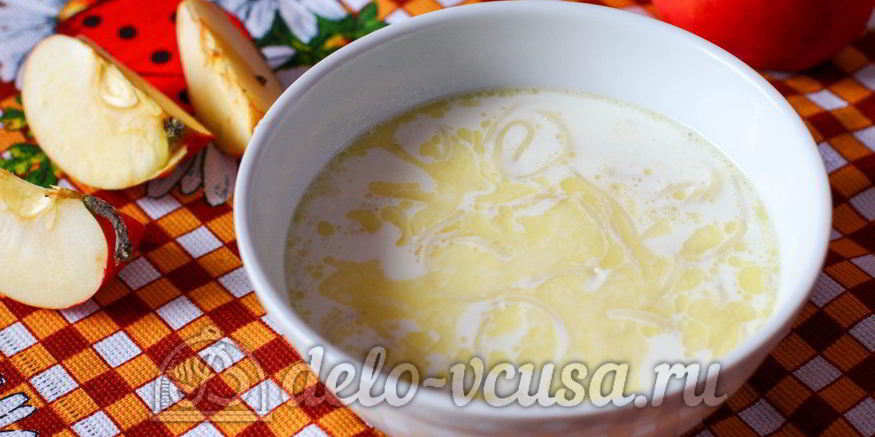 Рецепт молочного супа с вермишелью