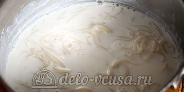 молочный суп с вермишелью