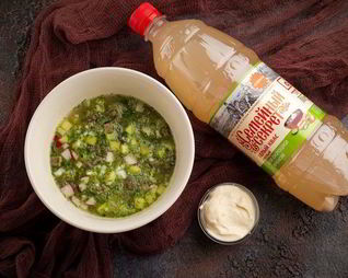 Мясная окрошка