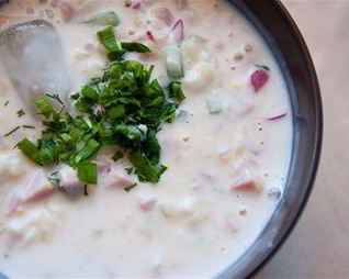 Окрошка кефирная